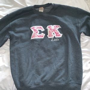 Sigma kappa “little” crew neck